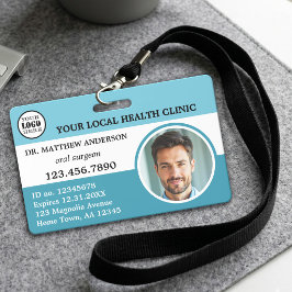 Professionele Turquoise Turkooisblauw Medisch Badge