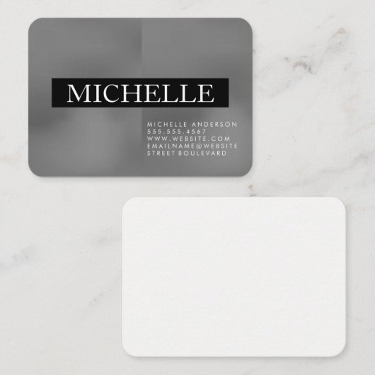 Professionele twee tonen visitekaartje (Voorkant / Achterkant)