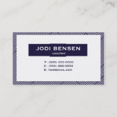 Professionele, tweeslachtig Visitekaartje (Achterkant)