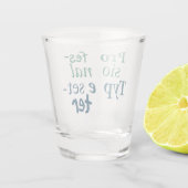 Professionele Typesetter Shot Glass Shot Glas (Achterkant)