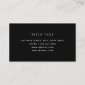 Professionele Typewriter Writer Auteur Visitekaartje (Achterkant)