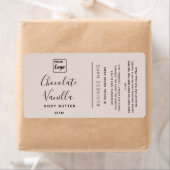 Professionele typografie crème uw logo etiket (Insitu)