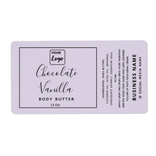 Professionele typografie lavender je logo-product etiket