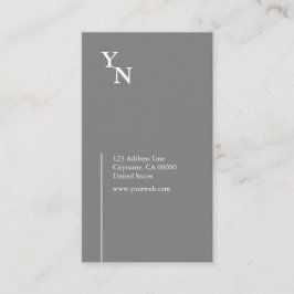 Professionele typografie Verticaal Visitekaartje