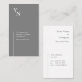 Professionele typografie Verticaal Visitekaartje (Voorkant / Achterkant)