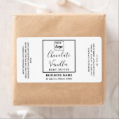 Professionele typografie zwart wit logo product etiket (Insitu)