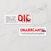 Professionele uitgeruste laptop mini visitekaartje (Voorkant / Achterkant)