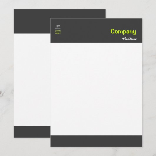 Professionele uitnodiging (Voorkant / Achterkant)