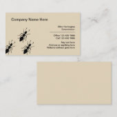 Professionele uitroeier en ongediertebestrijding visitekaartje (Voorkant / Achterkant)