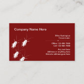 professionele uitroeiings- en bestrijdingsdienst visitekaartje (Voorkant)