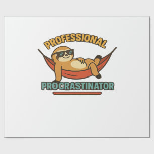 Professionele Uitsteller Luiaard Retro T-Shirt Cl Cadeaupapier