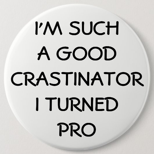 Professionele uitsteller? ronde button 6,0 cm (Voorkant)