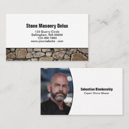 Professionele Uitwisselbare Foto Stenen Muur Rand Visitekaartje