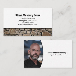 Professionele Uitwisselbare Foto Stenen Muur Rand Visitekaartje