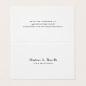 Professionele Unieke Elegante Plain Eenvoudige Spe Visitekaartje (Buitenkant ongevouwen)