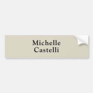 Professionele Unieke Klassieke Eenvoudige Grijs Zw Bumpersticker