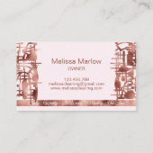 Professionele Unieke Maid House schoonmaakdiensten Visitekaartje (Achterkant)