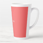 Professionele Unieke Moderne Minimalistische Jouw Latte Mok (Rechts)