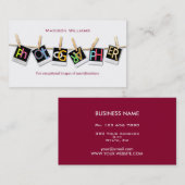 Professionele unieke verschillende fotograaf visitekaartje (Voorkant / Achterkant)