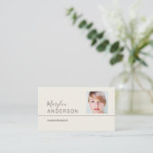Professionele UNISEX (FOTO INSERT) - Visitekaartje (Staand voorkant)