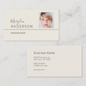 Professionele UNISEX (FOTO INSERT) - Visitekaartje (Voorkant / Achterkant)
