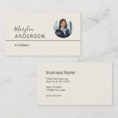 Professionele UNISEX (FOTO INSERT) - Visitekaartje (Voorkant / Achterkant)