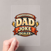 Professionele Vadergrapjeshandelaar Funny Vaderdag Acryl Uitnodigingen (Insitu (Draagbaar))