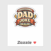 Professionele Vadergrapjeshandelaar Funny Vaderdag Sticker (Vel)
