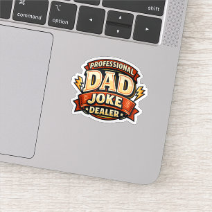 Professionele Vadergrapjeshandelaar Funny Vaderdag Sticker
