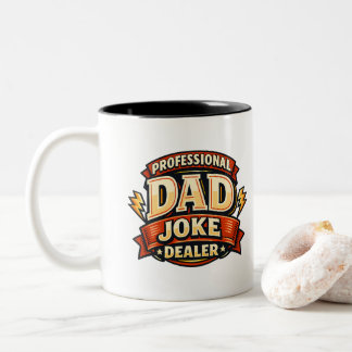 Professionele Vadergrapjeshandelaar Funny Vaderdag Tweekleurige Koffiemok