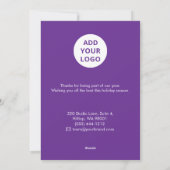 Professionele vakantie Kaart | Logo en website (Achterkant)