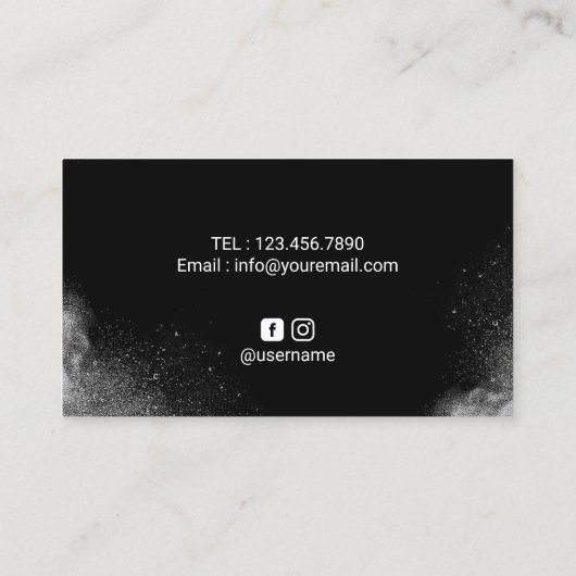 Professionele vakkundigheid van de persoonlijke tr visitekaartje (Achterkant)