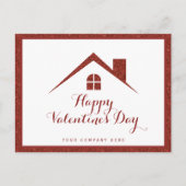 Professionele Valentijnsdag Real Estate House Briefkaart (Voorkant)
