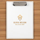 Professionele Vastgoed Goud & Witte Realtor Klembord