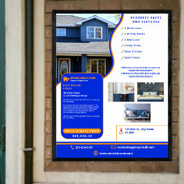 Professionele Vastgoed Land Vastgoed Marketing Poster