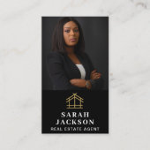 Professionele vastgoedmakelaar Voeg foto QR-code t Visitekaartje (Voorkant)