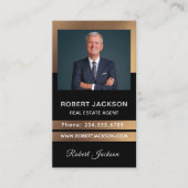 professionele vastgoedmakelaar voegt foto-QR-code Visitekaartje (Voorkant)