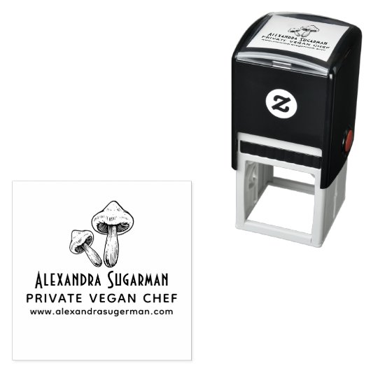 Professionele Veganistische Chef Paddenstoelen Zak Zelfinktende Stempel (In situ)