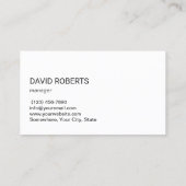 Professionele Vending Machine Service Zwart Visitekaartje (Achterkant)