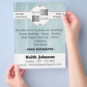 Professionele vereffeningsschoner flyer (Hand)