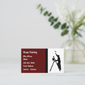 Professionele verf bewerkbare Visitekaartjes (Staand voorkant)