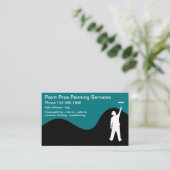 Professionele verf Modern design Visitekaartje (Staand voorkant)