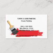 Professionele verf visitekaartje (Achterkant)