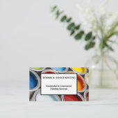 Professionele verf visitekaartje (Staand voorkant)