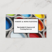 Professionele verf visitekaartje (Voorkant)