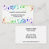 Professionele verf visitekaartje (Voorkant / Achterkant)