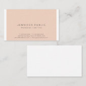 Professionele verfijnde eenvoudige kleur Eenvoudig Visitekaartje (Voorkant / Achterkant)