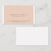 Professionele verfijnde eenvoudige kleur Eenvoudig Visitekaartje (Voorkant / Achterkant)