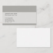 Professionele verfijnde eenvoudige moderne salon visitekaartje (Voorkant / Achterkant)