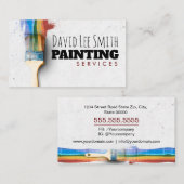 Professionele verfservice visitekaartje (Voorkant / Achterkant)